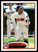 2012 Topps Carlos Santana Cleveland Indians #656