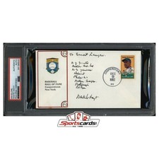 Waite Hoyt Signed Hall of Fame Envelope PSA/DNA New York Yankees