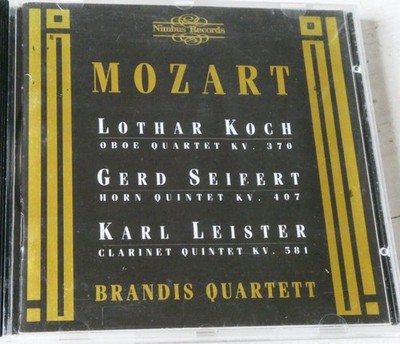 Wolfgang Amadeus Mozart - Mozart: Oboe Quartet; Horn Quintet; Clarinet CD