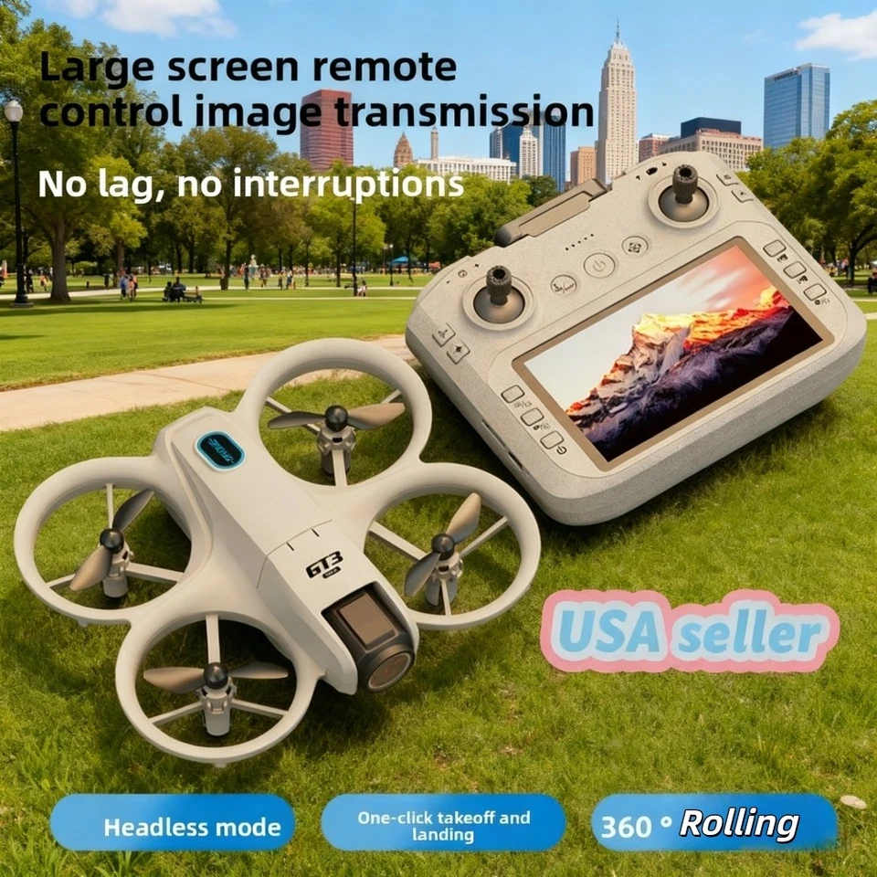 GT3 Drone with HD Camera 4K Quadcopter Remote Control Toy for Adults Kids - Image 3 of 4