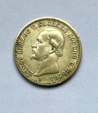 1/6 Thaler Münze Sachsen Coburg Taler 1869