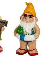 Dekofigur Gartenzwerg Sunshine Mit Schwimmreifen H. 20Cm Formano Garten S25