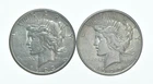 1923-S & 1925 Peace Silver Dollar $1 Bullion Collection Lot *155
