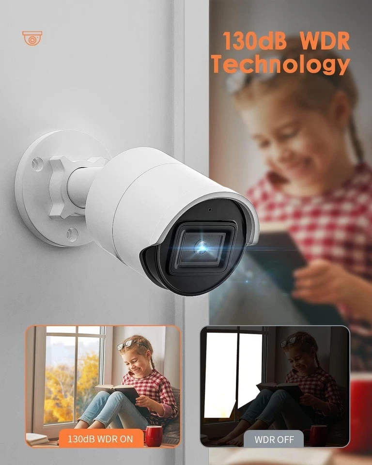 Brand IP 8MP Dome Turret Camera 2083G2-IU Indoor/Outdoor 2.8mm Wide Angle w/Mic - Image 2 of 4