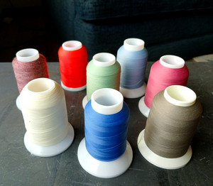 Woolly® Nylon Serger Sewing Thread-6 cones + Monet Tweed + Fluorescent - 8 Cones