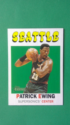 2000-01 Topps Basketball Patrick Ewing #85 Seattle Supersonics