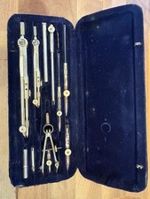 Vintage Kern Aarau Swiss High Precision Drawing Set/ Incomplete with Case