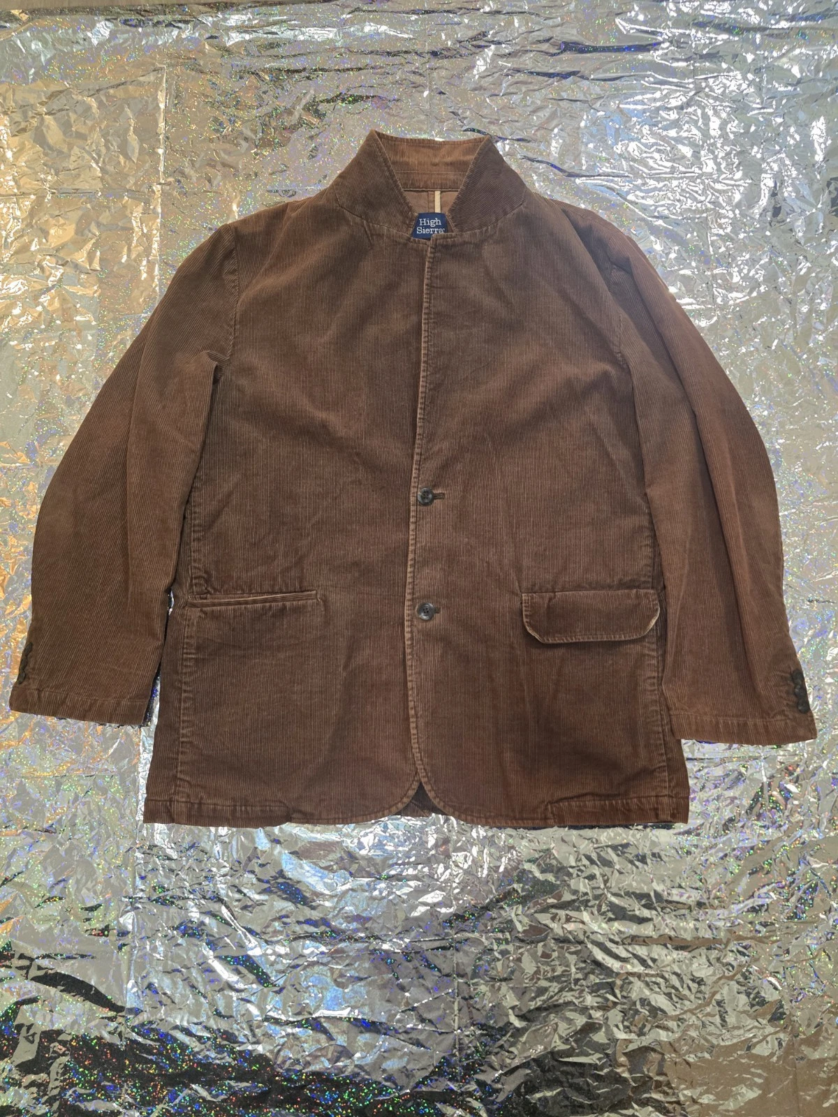 Sierra Brown Corduroy Blazer Whit Men's L
