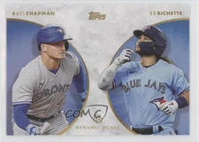 2022 Topps On Demand Dynamic Duals Blue /25 Matt Chapman Bo Bichette #4