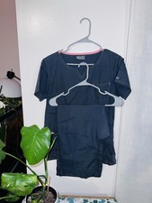 Buttersoft Scrub Set Gray/pink Size Small