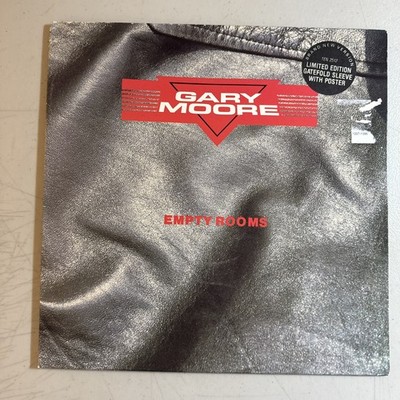 Gary Moore12  Single Vinyl Empty Rooms/ Nuclear Attack W/Poster VG++/VG+
