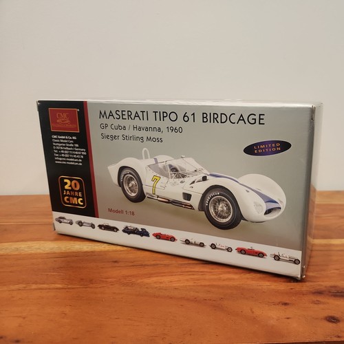 CMC Maserati Tipo 61 Birdcage #7 Havana GP 1960 – Limited Edition Diecast M-125 - Picture 10 of 14