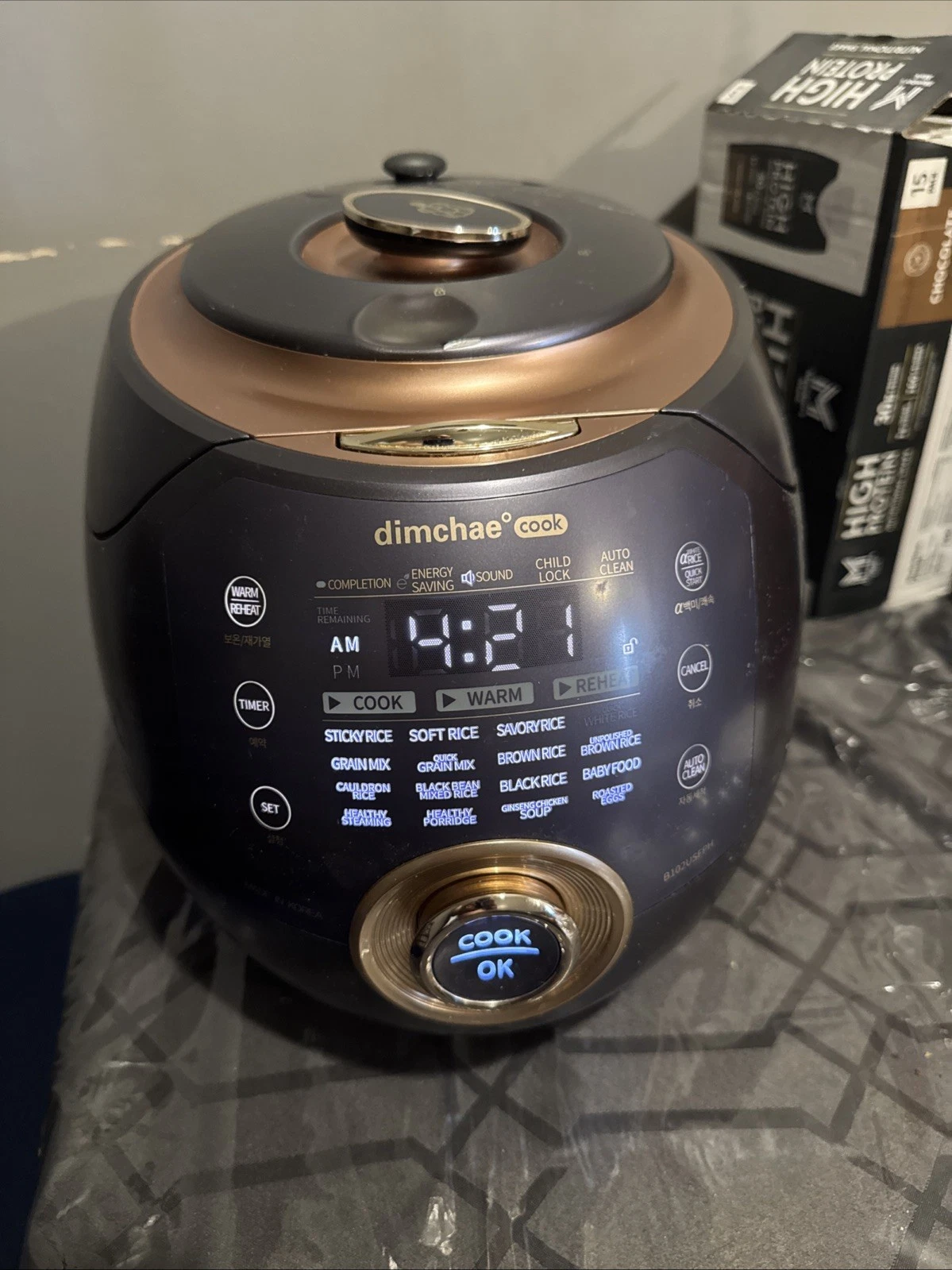 Dimchae Electric Induction Heat Pressure Rice Cooker Model: B102USFPH
