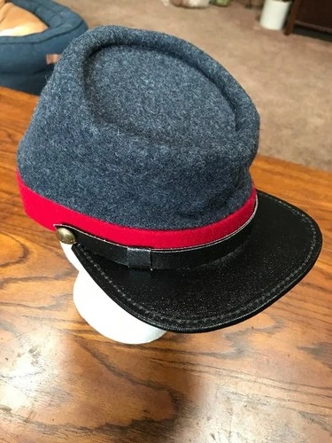 Reproduction Civil War C.S. Artillery Kepi, 7 3/8ths, Campaigner Quality