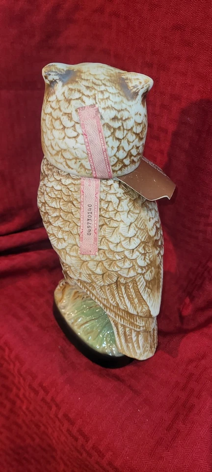 Botella de licor Jim Beam Owl jarra de whisky Regal China vintage 1979 10" Foto 3 de 4