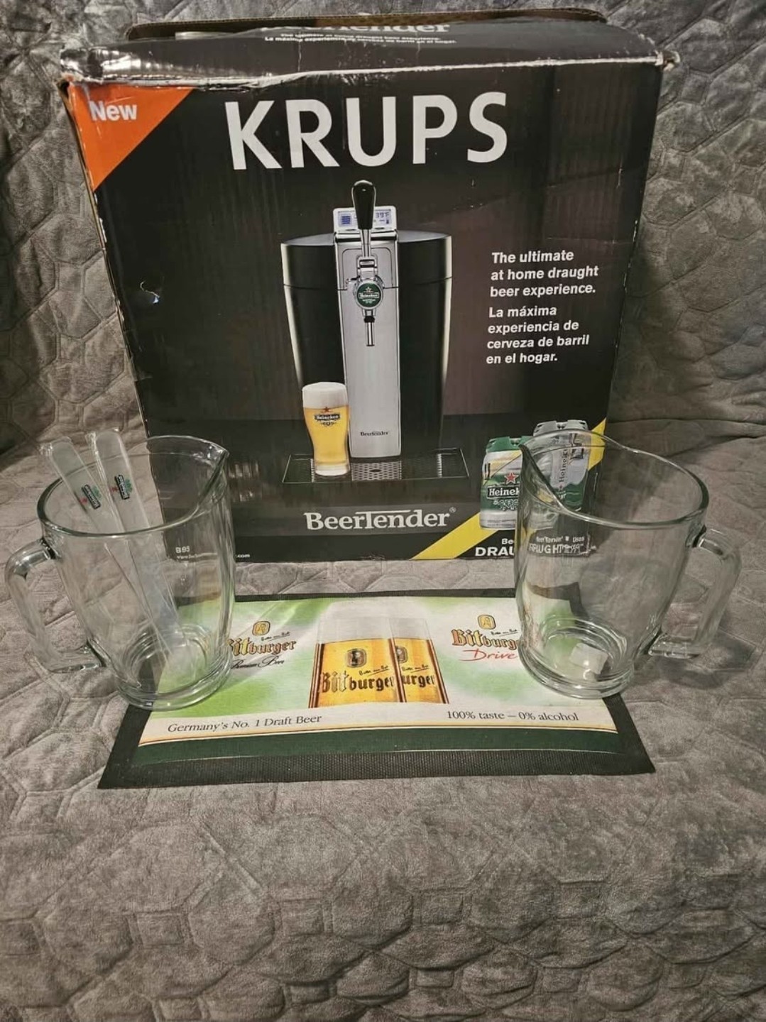 Krups BeerTender B95 Home Beer Tap Dispenser Draught Keg VB5120US 