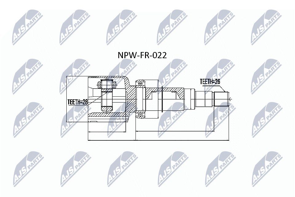 N.T.Y. NPW-FR-022.NTY Joint Kit, drive shaft for FORD,HONDA - Image 13