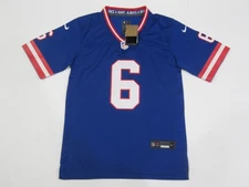 Jaxson Dart #6 New York Giants Game onField Mens Jersey Throwback