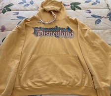 Disneyland Resort Retro Rainbow Logo Hoodie Yellow XXL