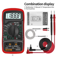 Professional Digital Multimeter Voltmeter Ohmmeter Ammeter Multi Tester Meter