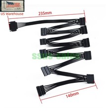 15-pin SATA Male to 10 SATA Female Adapter Cable 2.5" SSD 3.5"HDD optical drives