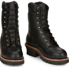 Chippewa Men's Super DNA 9" WP Boots, Style# 59410, Size 11 E, Color Black