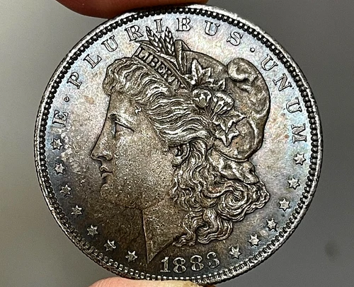 1883 O Morgan SILVER Dollar Proof-Like Toned Beauty!