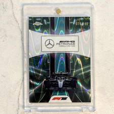 2025 Topps Chrome F1 AMG-PETRONAS Mercedes Forest Green Raywave Refractor /140