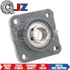 [1-Pack] SBF202-10G Cast Iron Square Flange Housed Bearing Unit [5/8 in Bore]