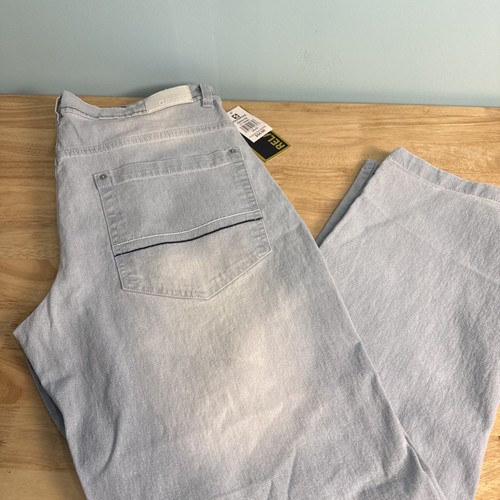 Southpole Mens Jeans Blue 38x32 Baggy Fade Hip Hop Wide Leg Black Brand Patch Nw - Picture 4 of 9
