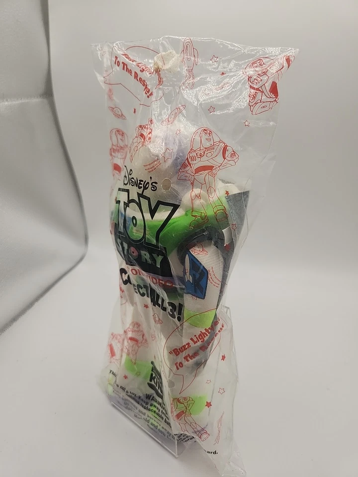 巴兹光年 1995 年汉堡王迪士尼玩具总动员毛绒木偶全新未拆封复古 — 第 3/4 张图片