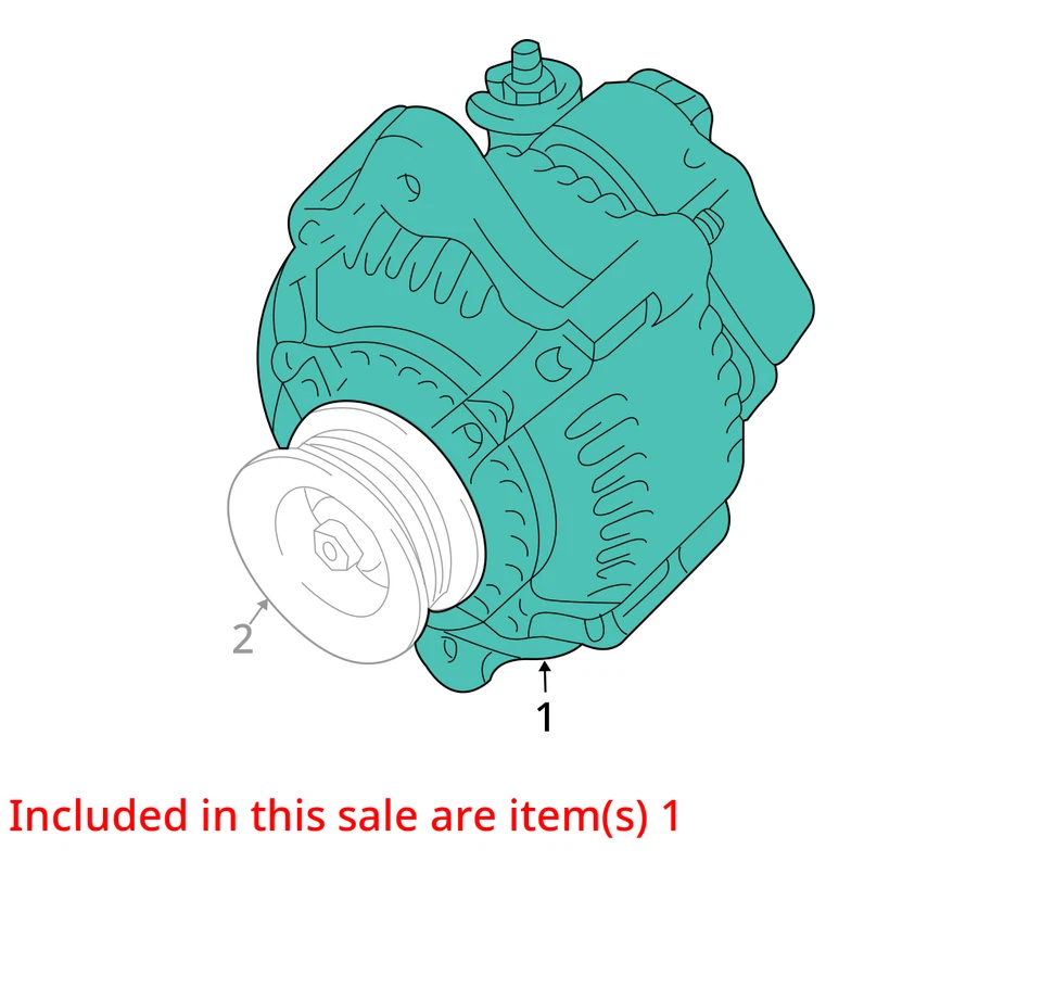 Toyota 4runner 2010 alternador generador conjunto de carga motor fabricante original XAD40 Foto 3 de 4