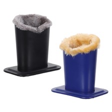 2Pcs Compact Eyeglass Holder Stand Plush Interior Durable Desktop Storage