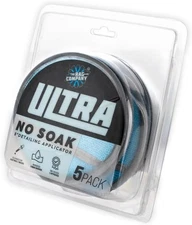 The Rag Company - Ultra No Soak Round 5 Inches, Ice Grey/ Blue 