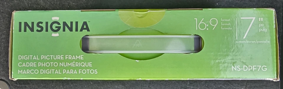 Insignia NS-DPF7G 1GB Internal Memory 7" Digital Picture Frame 800x480 NEW 16:9 - Image 4 of 4