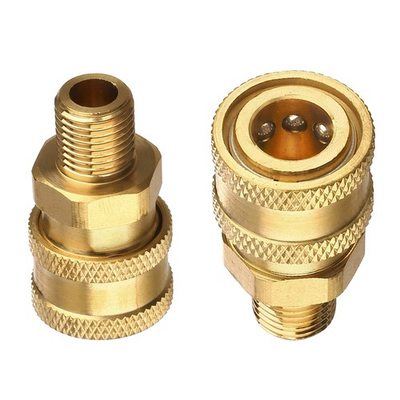 #ad 2 Pcs Quick Connect Fittings 3 8 Inch NPT Male Pressure Washer Adapter Kit $24.10