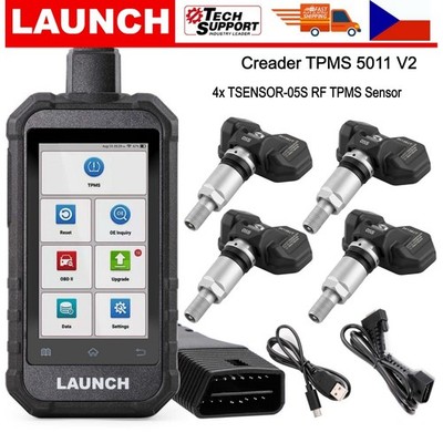 LAUNCH X431 Creader TPMS 5011 V2 Tire Activation tool& 4x TSENSOR-05S RF Sensor