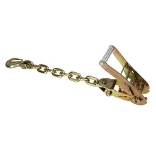US Cargo Control Ratchet w/Chain Extension & Clevis Grab Hook