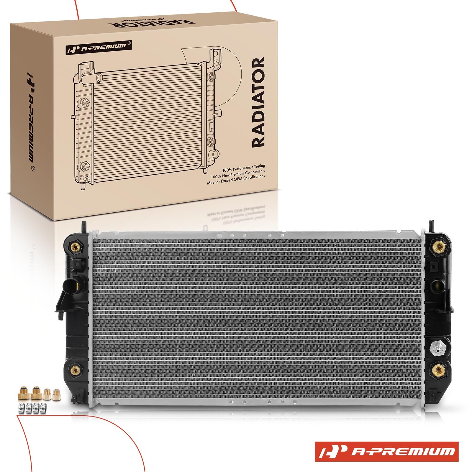 New Radiator with Trans & Engine Oil Cooler for Cadillac DeVille 2000