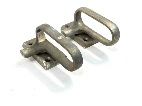 Pair OVI Antique Nickel Window Sash LOCKS Large Industrial-Steampunk - Picture 3 of 12