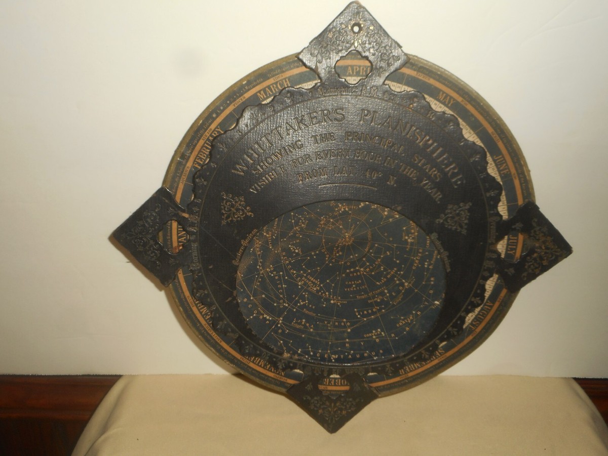 Antique 1880's WHITTAKER'S PLANOSPHERE Astronomical Stars