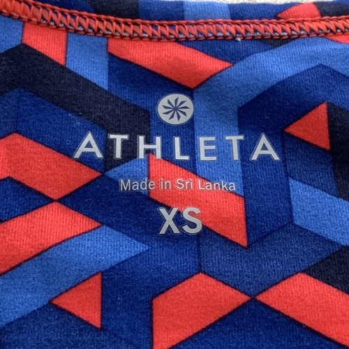 Athleta Chi Racerback Geometric Tank Top Women's Workout Athletic I Size XS - Picture 5 of 10