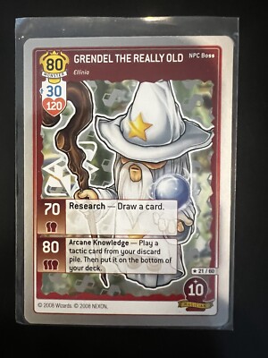 Maplestory iTCG Grendel The Really Old Rare NPC Heros