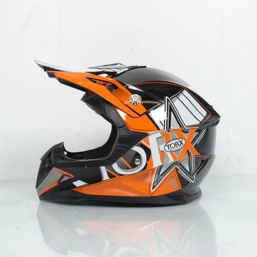 Casco Motocross Arancione per Bambino Torx Peter Taglia M Integrale Nuovo |  eBay
