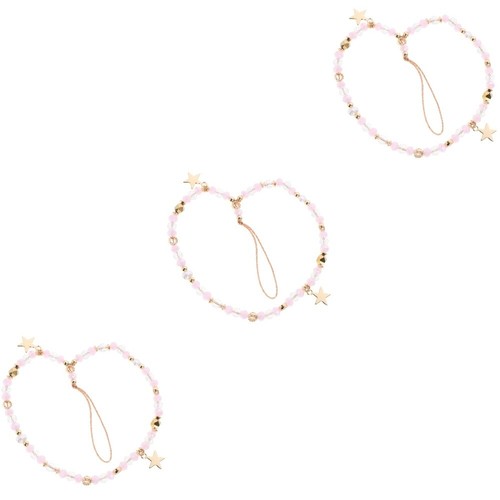 3 PCS Mobile Phone Chain Beaded Lanyard Rope Strap Decoration Pendant - Zdjęcie 3 z 12
