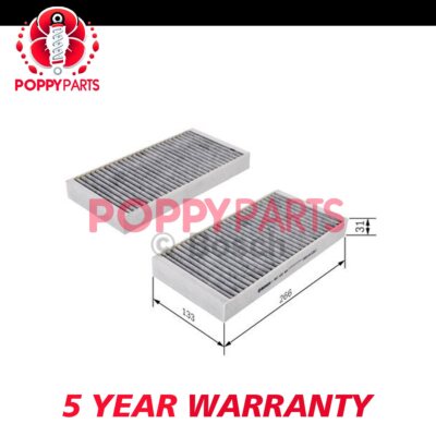 Fits Renault Laguna 2007-2015 + Other Models Cabin Filter Poppy