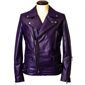 purple moto jacket