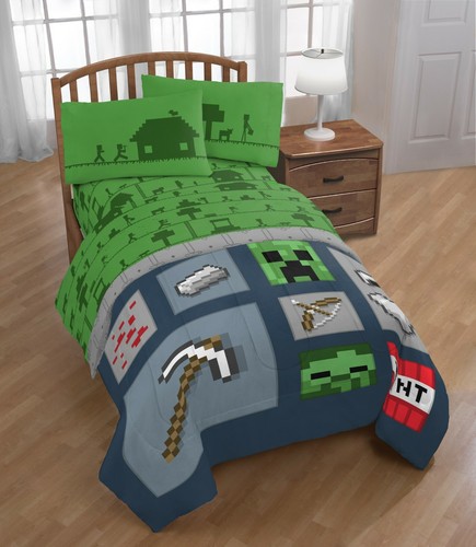 Minecraft Icon Boys Full Comforter 