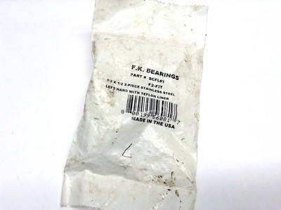 F.K. Bearings SCFL8T F2-FIT 1/2 X 1/2 2- Piece Stainless Steel Left Hand 