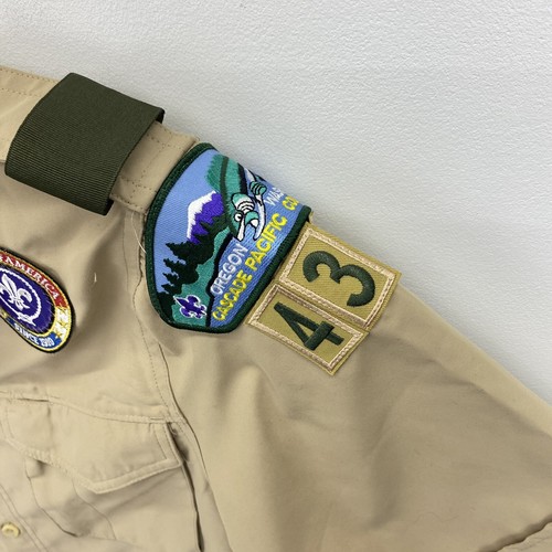 BOY SCOUTS Of America Shirt Mens Small VENTED Uniform BSA Microfiber Scout - Picture 7 of 11